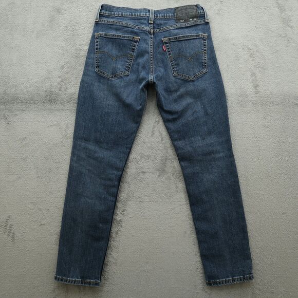 Levi's 511 Jeans Mens Fits 30x29 (Size 32x30) Blue Slim Stretch Denim Shrinkage - Picture 7 of 16